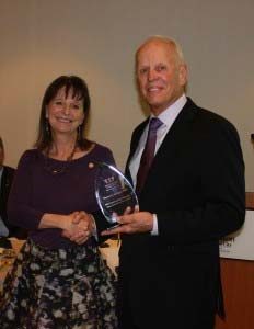 Cindi Sherwood, DDS, Dental Lifeline Network • Kansas president and honoree Thomas Schugel, DDS